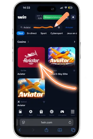 Rechercher le jeu Aviator